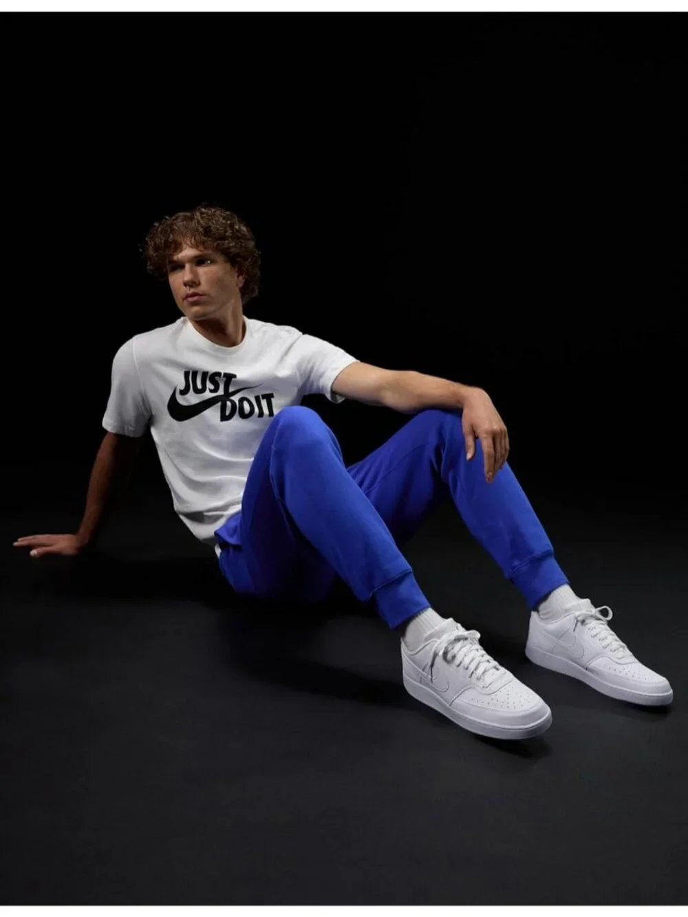 Men's White/White/White  Classic Court Vision Low Next Nature Fashion Sneakers